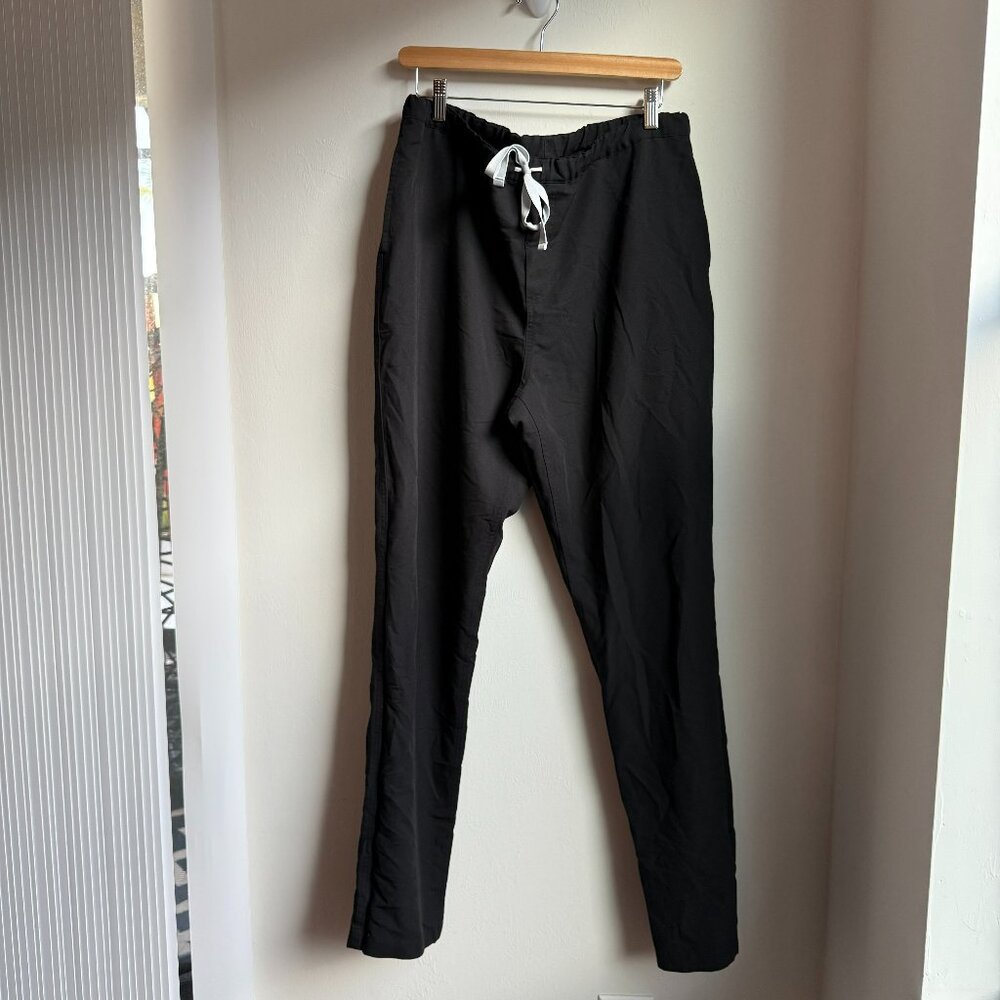 Figs Technical Collection Slim Fit Black Scrub Pants - Size L